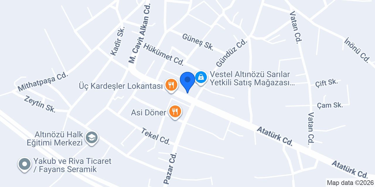 Altınözü evcil akvaryum konumu