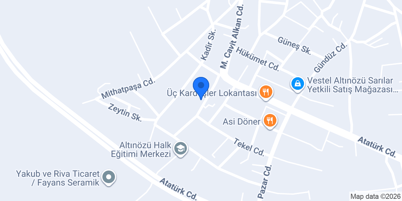 ALTINÖZÜ CAN EKMEK GIDA konumu