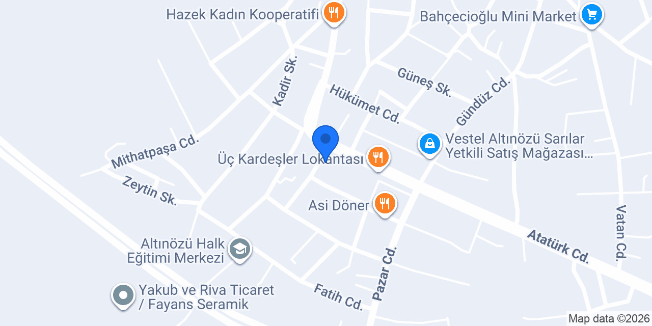 SÖZER KUYUMCULUK konumu