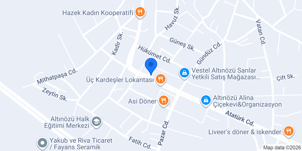 Altınözü Noterliği konumu