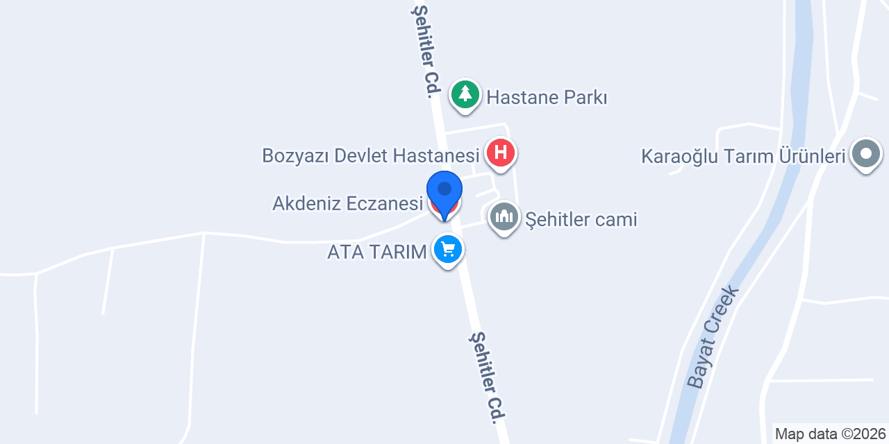 Akdeniz Eczanesi konumu