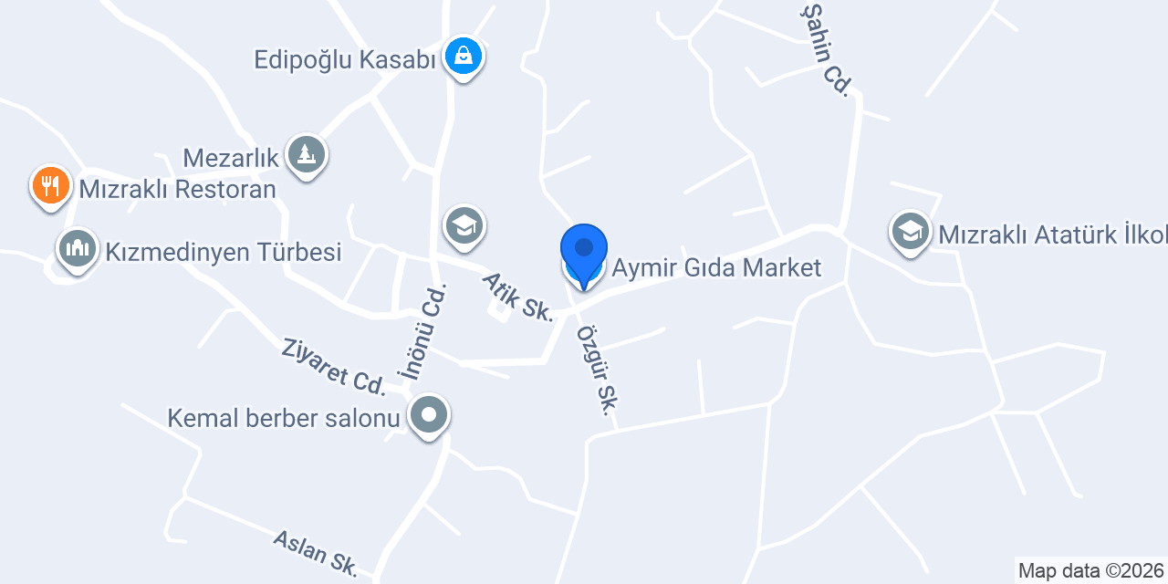 Aymir Gıda Market konumu