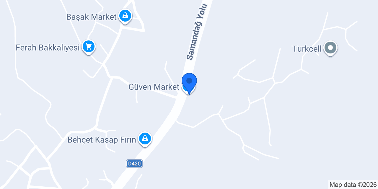 Güven Market konumu