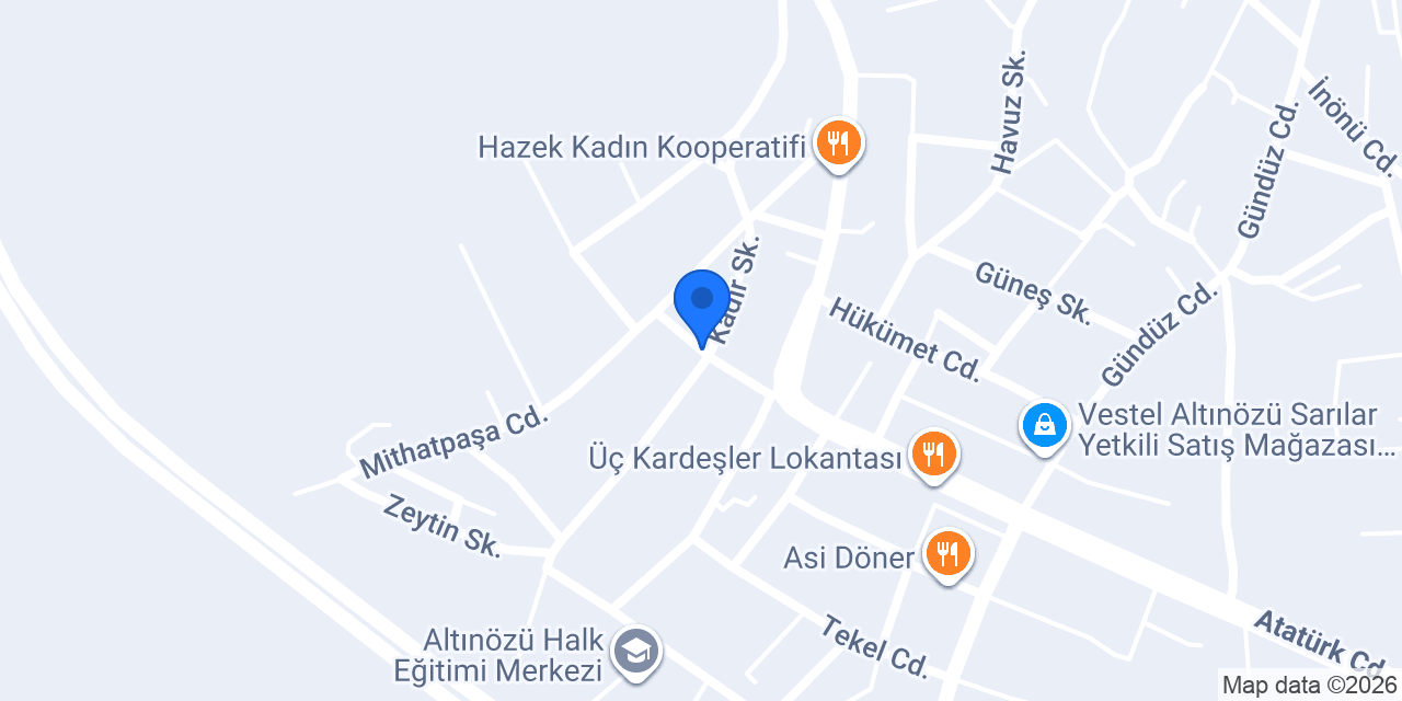 Uygan künefe konumu