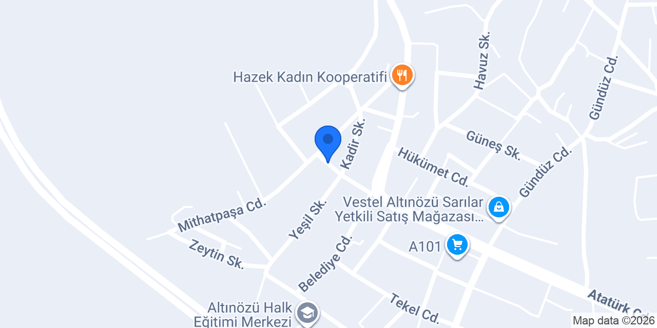 HATAY KARADENİZ MUHENDİSLİK konumu