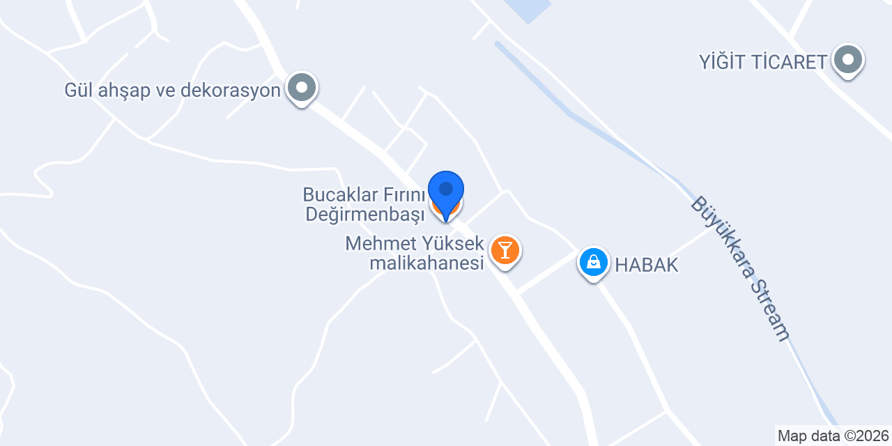 Bucaklar Fırını Değirmenbaşı konumu