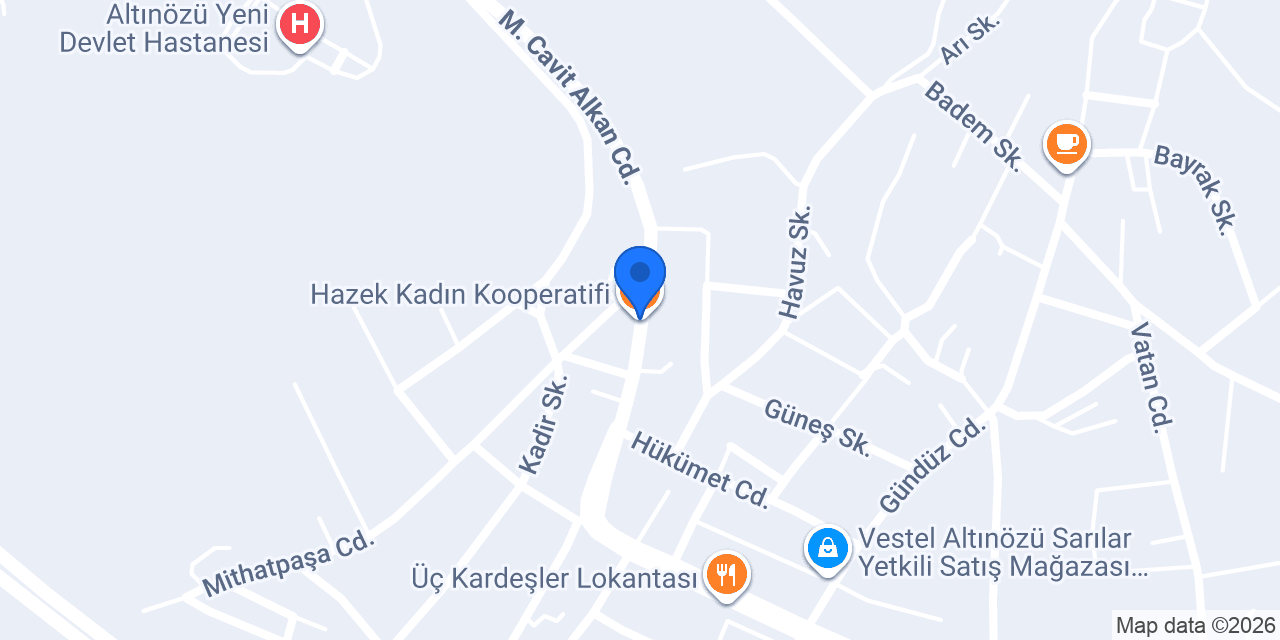 Hazek Kadın Kooperatifi konumu
