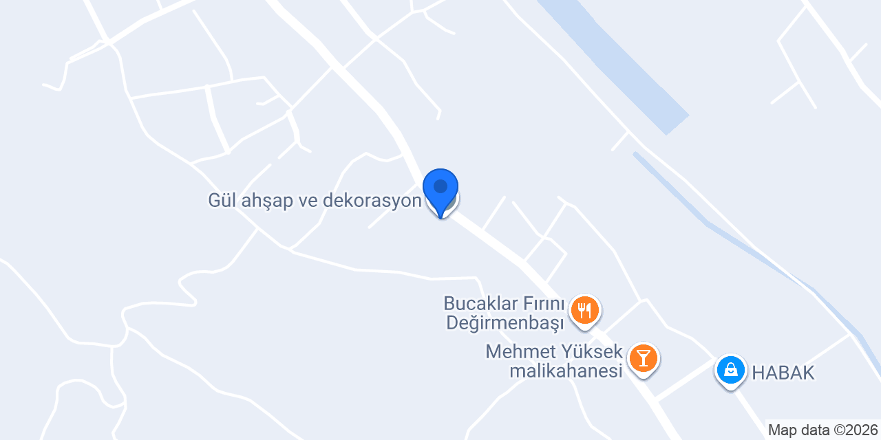 Gül ahşap ve dekorasyon konumu