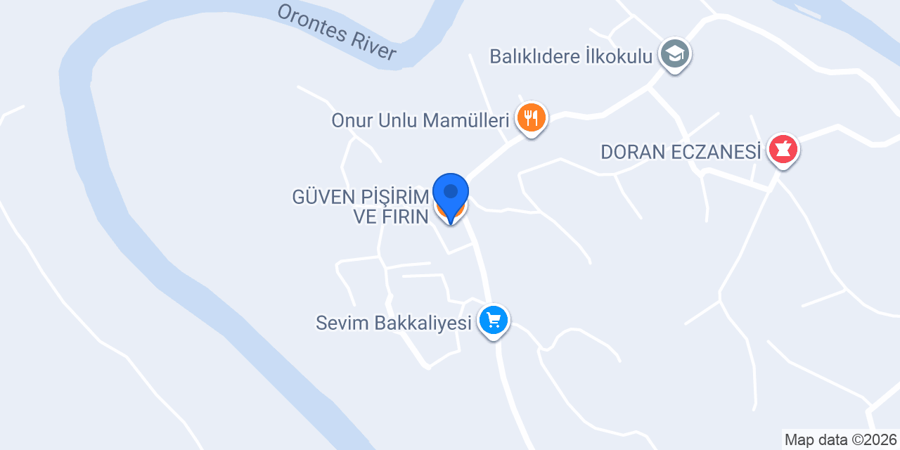 GÜVEN PİŞİRİM VE FIRIN konumu