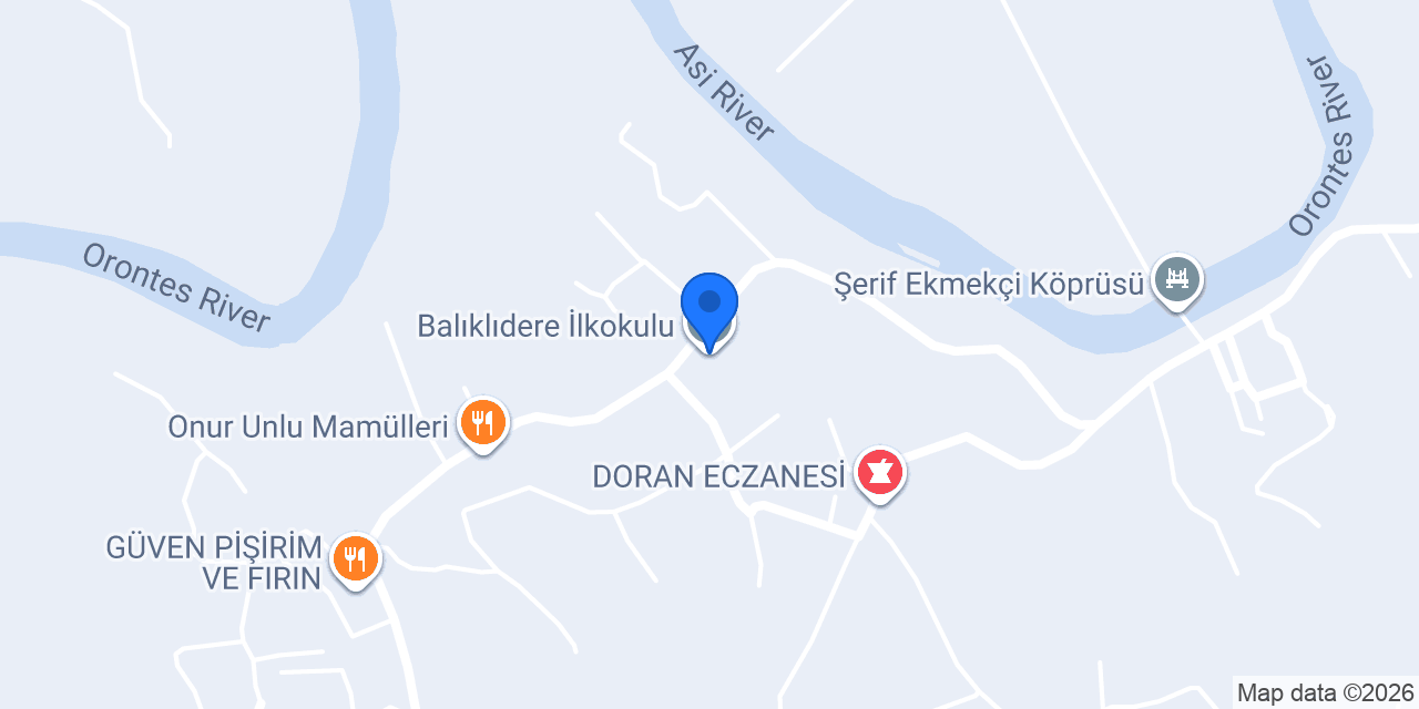 Balıklıdere İlkokulu konumu