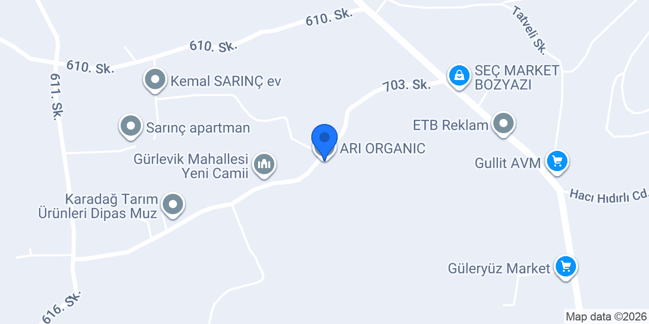 ARI ORGANIC konumu
