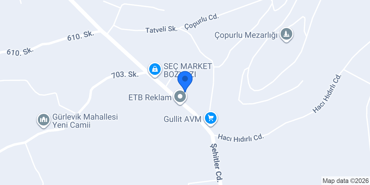 Çopurlu İlkokulu konumu