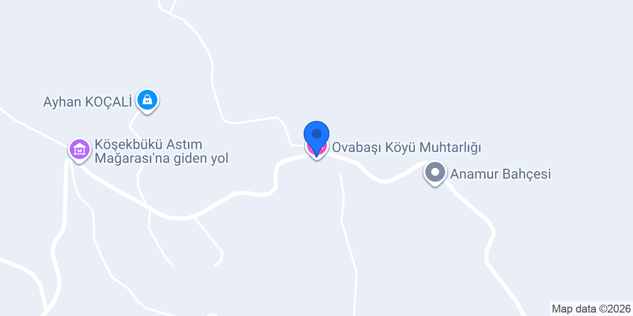 Ovabaşı Köyü Muhtarlığı konumu