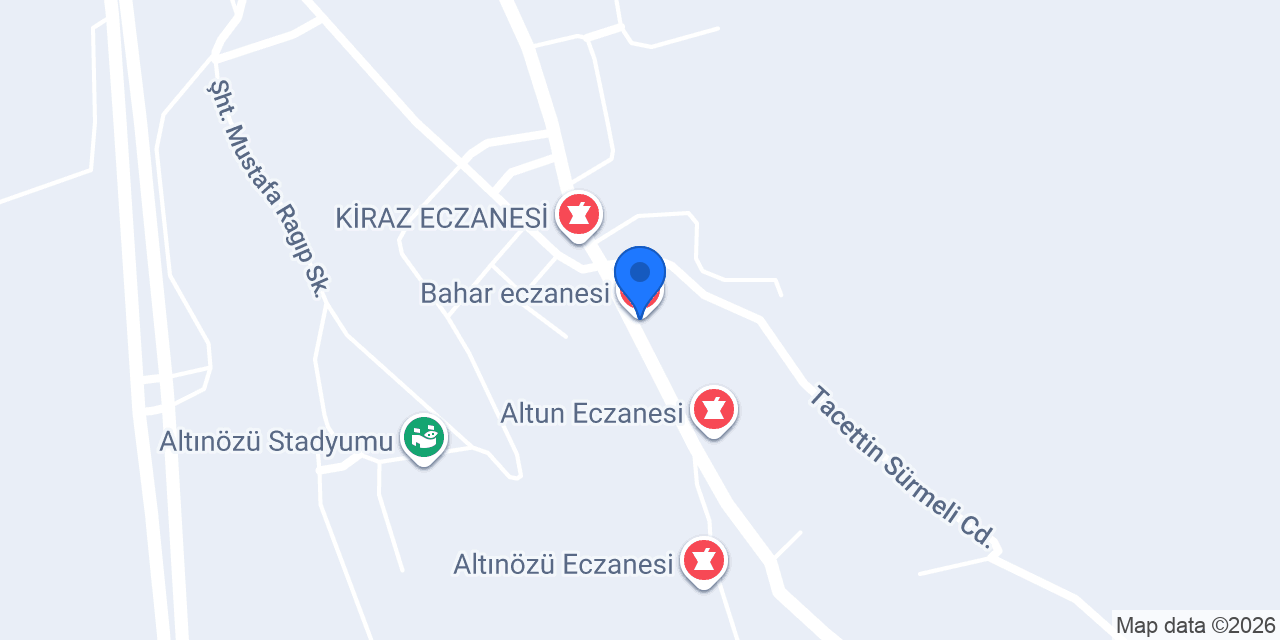 Bahar eczanesi konumu