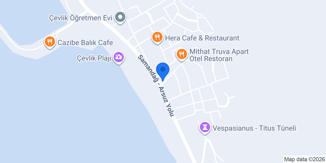 Akdeniz Motel Pansiyon konumu
