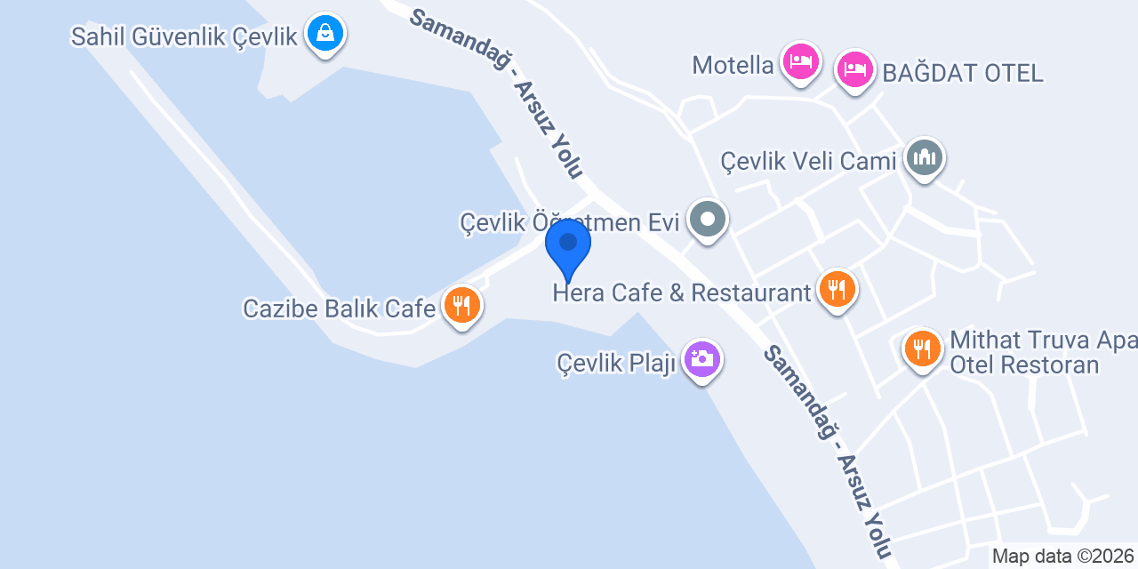 Yakamoz Balık Ekmek konumu
