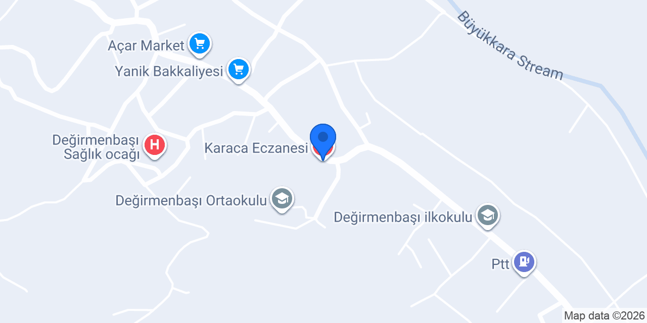Karaca Eczanesi konumu
