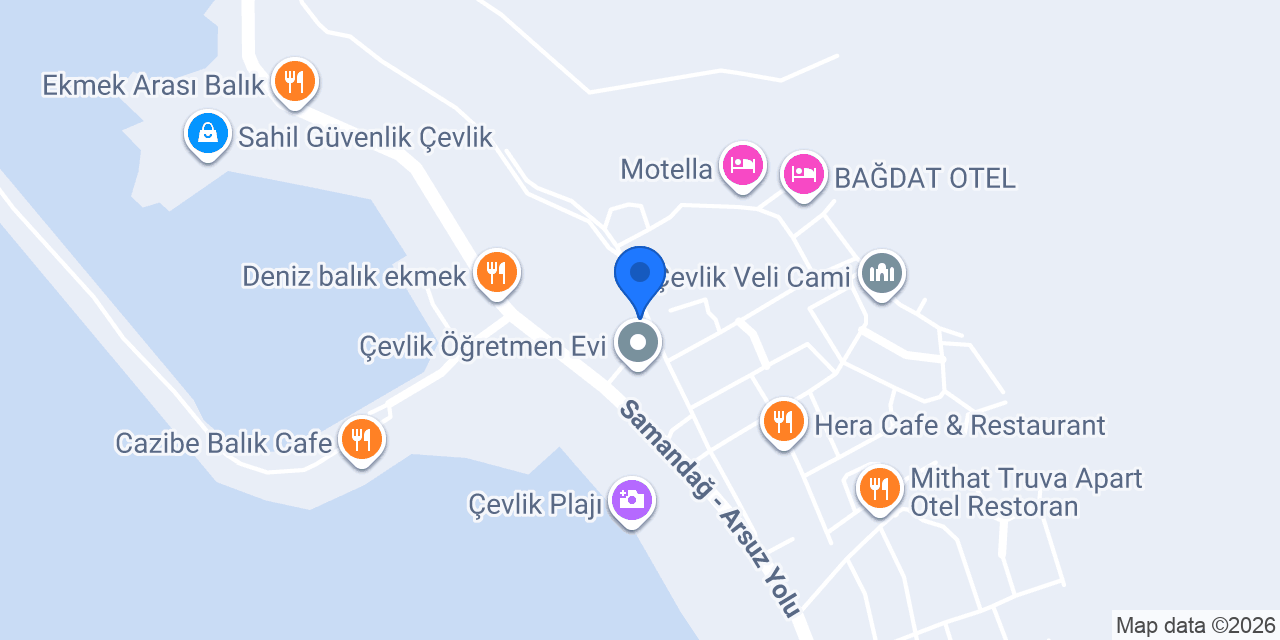 Çevlik Dalış Köyü konumu