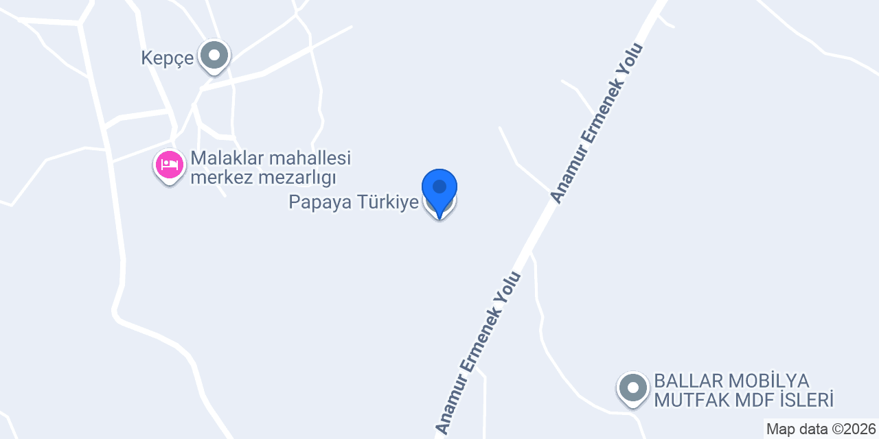 Papaya Türkiye konumu