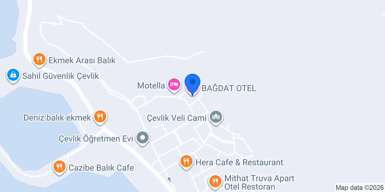 BAĞDAT OTEL konumu