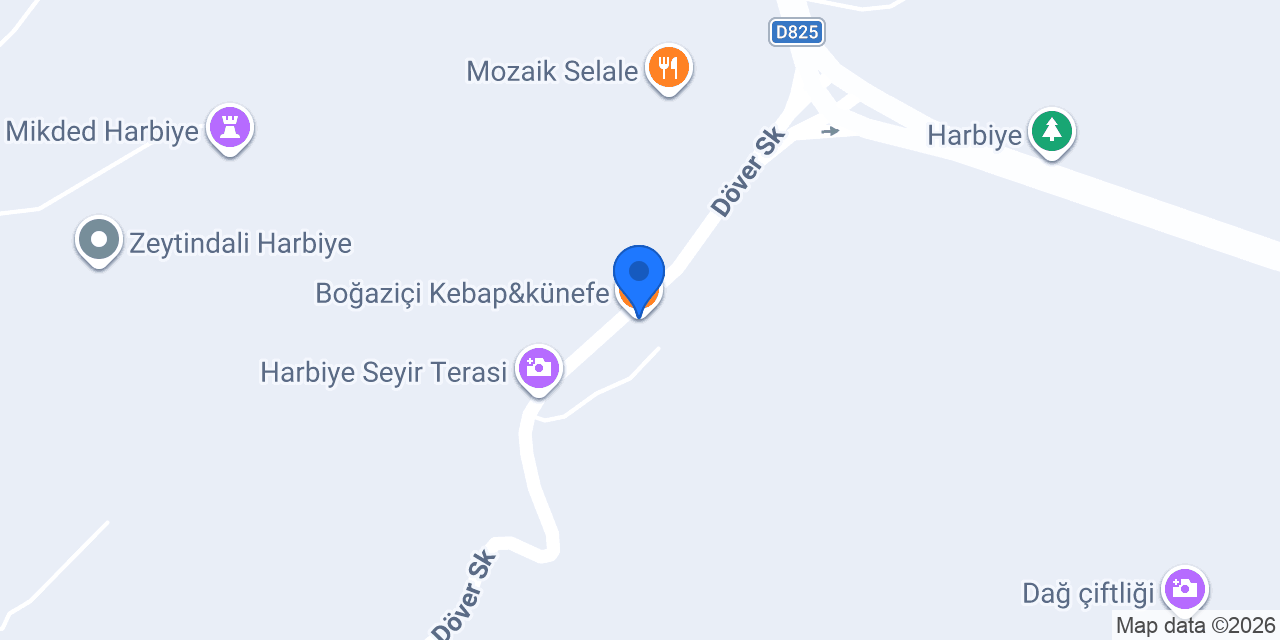 Boğaziçi Kebap&künefe konumu