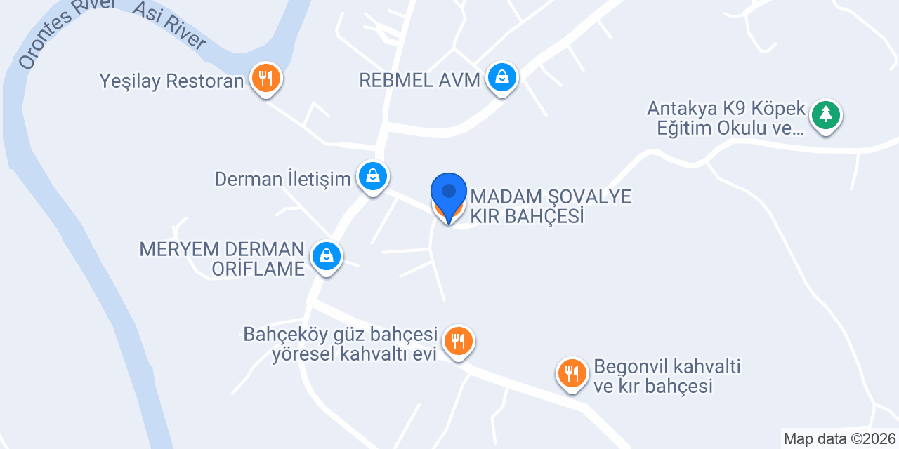 MADAM ŞOVALYE KIR BAHÇESİ konumu