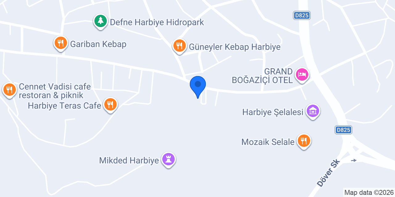 Harbiye Hotel konumu