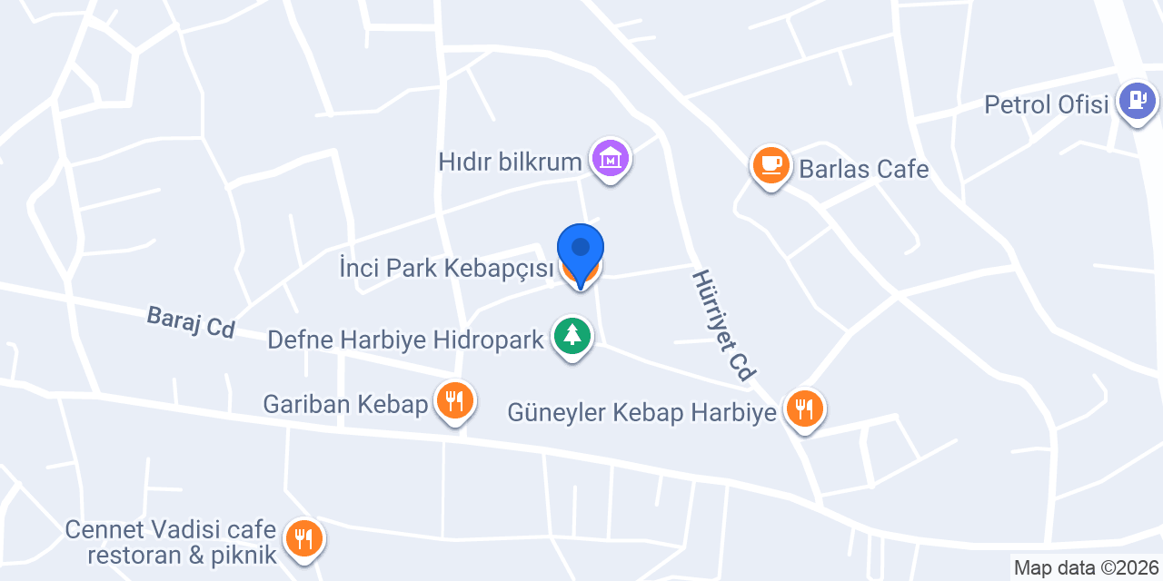İnci Park Kebapçısı konumu