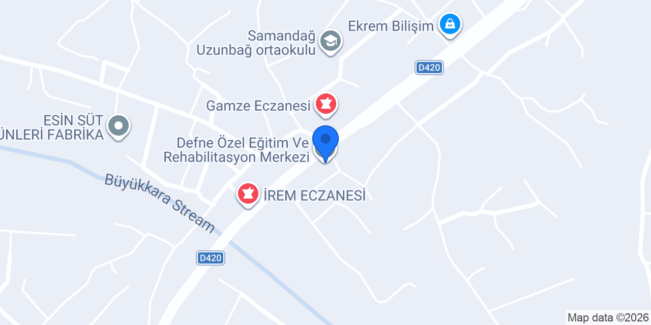 Defne Özel Eğitim Ve Rehabilitasyon Merkezi konumu