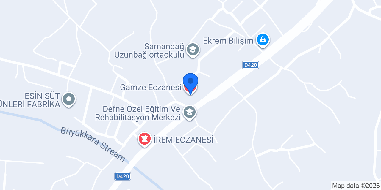 Gamze Eczanesi konumu