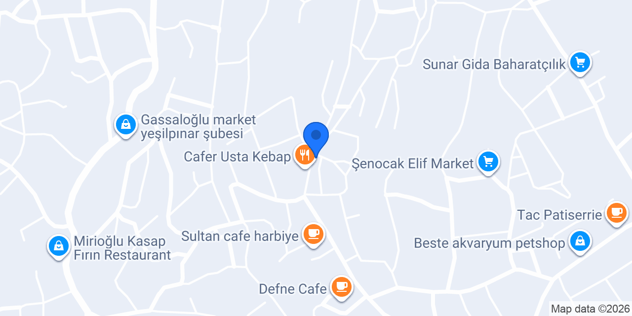 Bizim Kebap Harbiye konumu