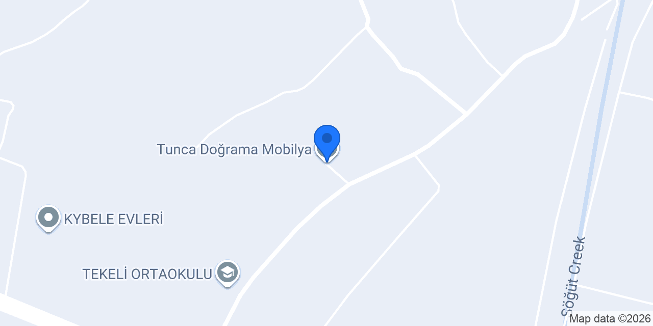 Tunca Doğrama Mobilya konumu