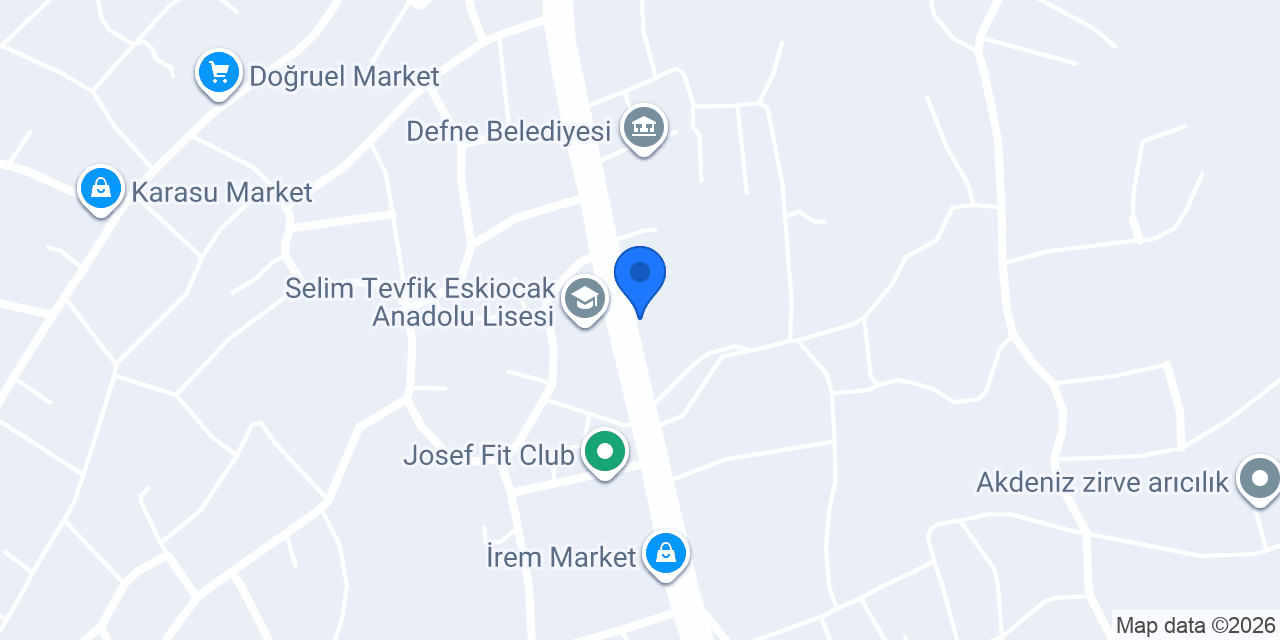 Dastini Bebe Market Defne konumu