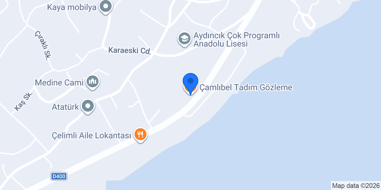 Çamlıbel Tadım Gözleme konumu