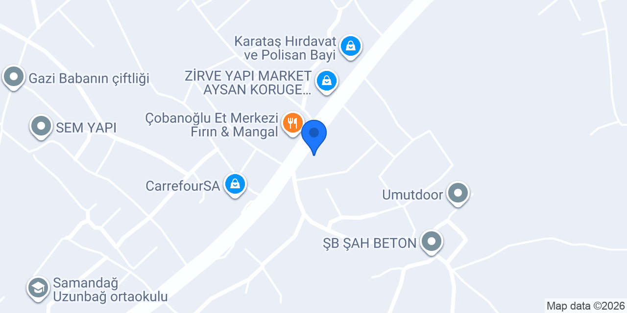 Samandağ özen şap konumu