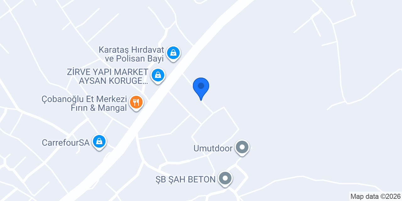 Yüksek Oto Kaporta konumu