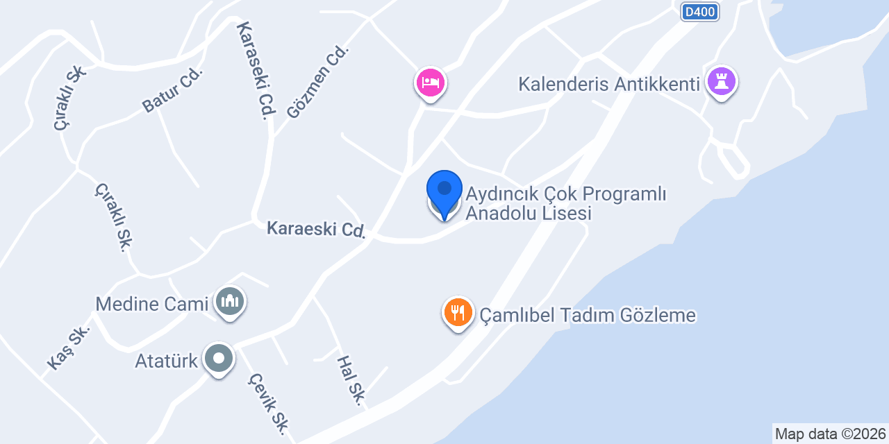 Aydıncık Çok Programlı Anadolu Lisesi konumu