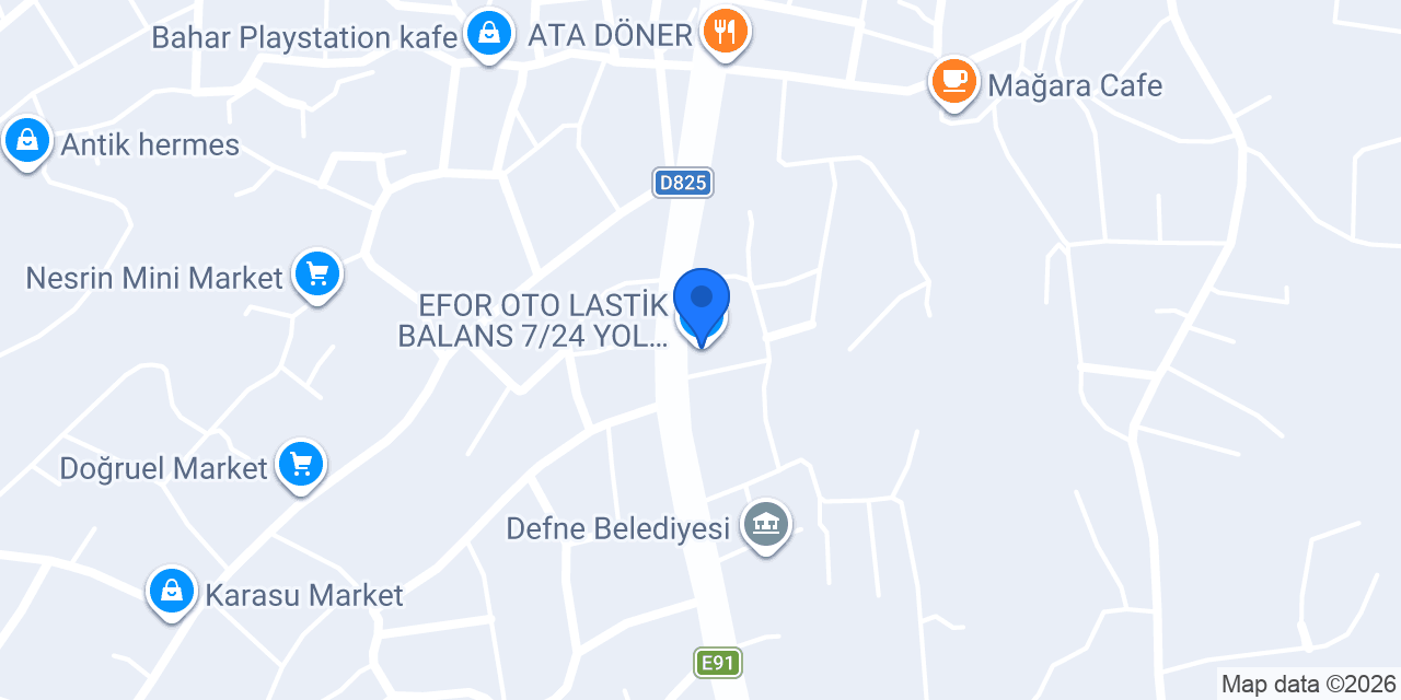 EFOR OTO LASTİK BALANS 7/24 YOL YARDIM konumu