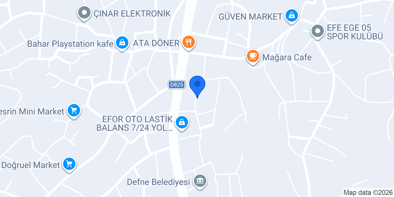 Defne balık restoranı konumu