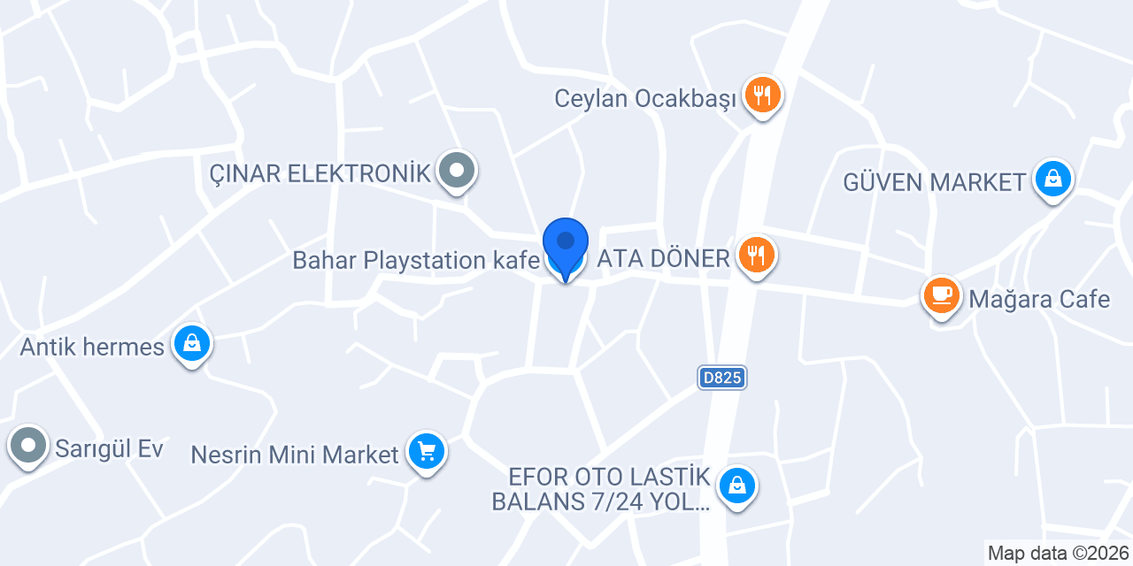 Bahar Playstation kafe konumu