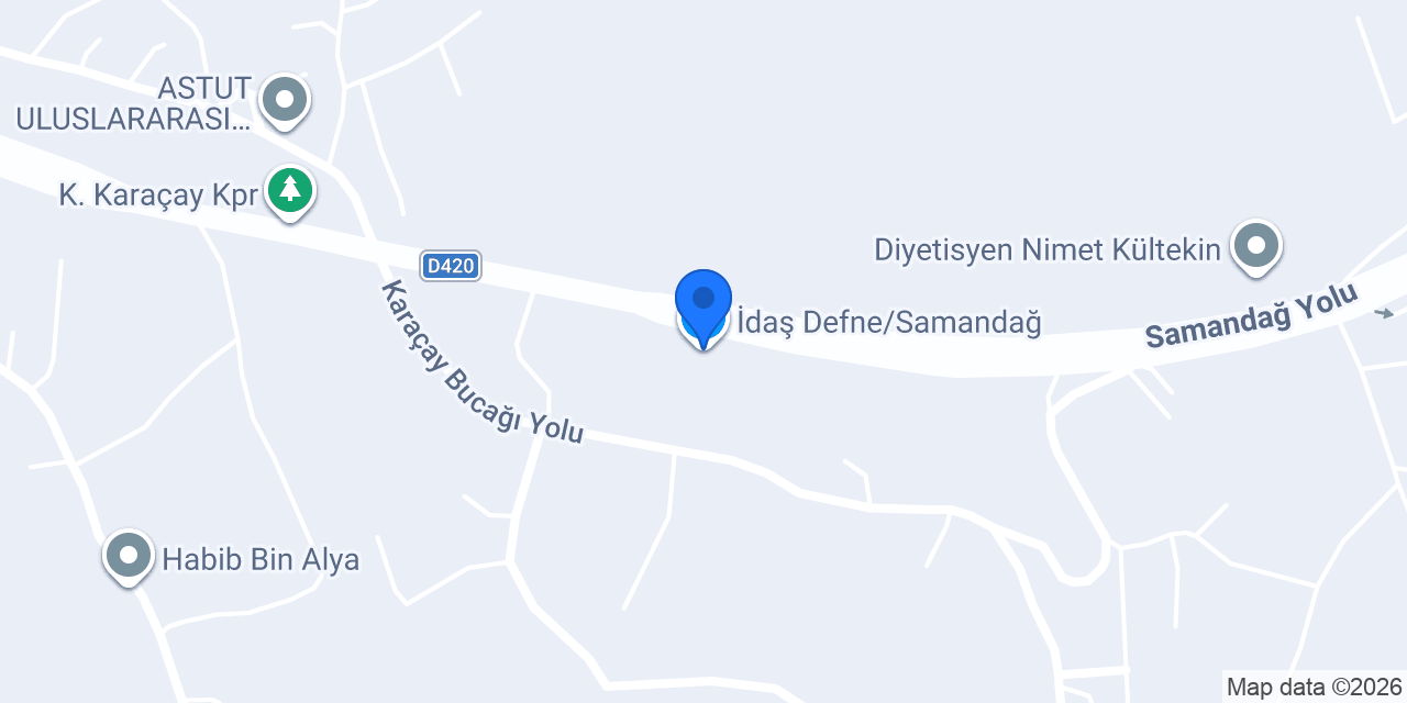 İdaş Defne/Samandağ konumu