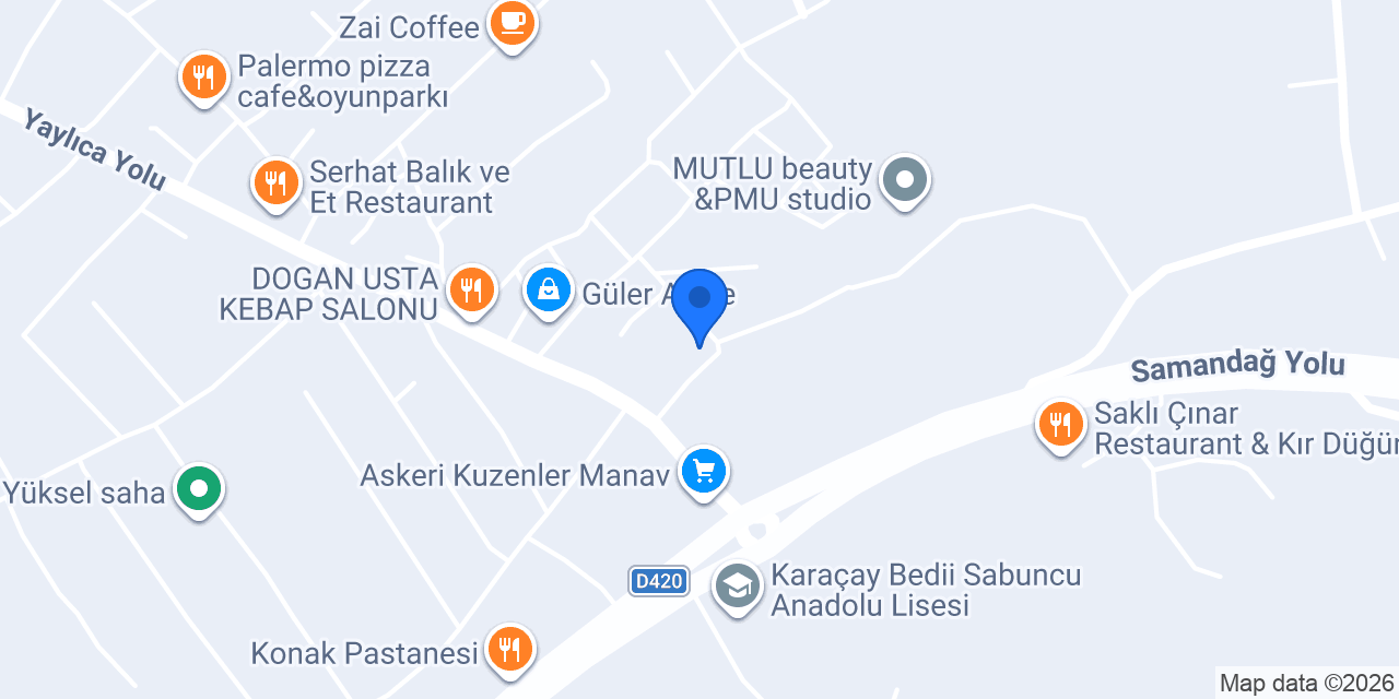 Çınar Sürücü Kursu konumu