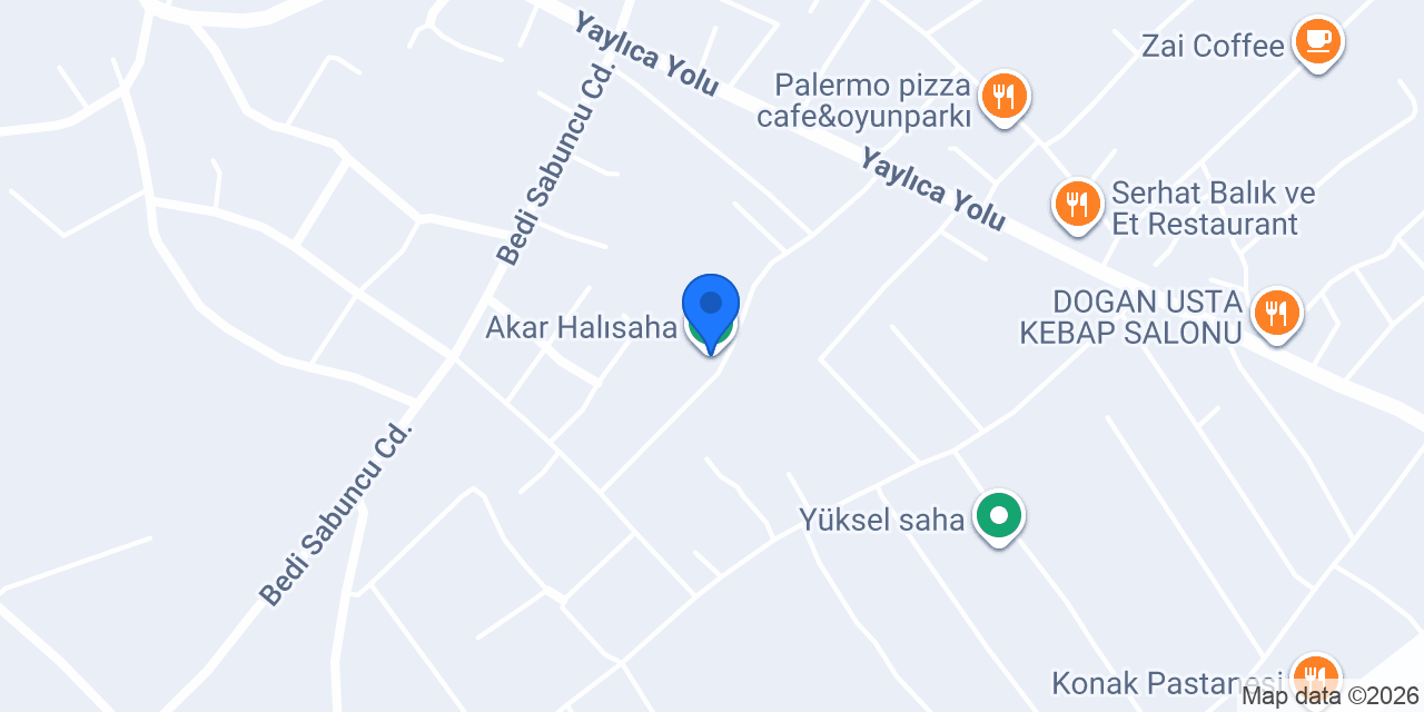 Akar Halısaha konumu