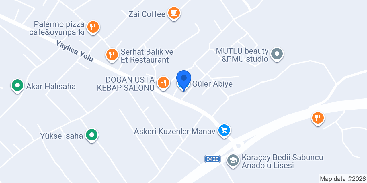 Güler Abiye konumu