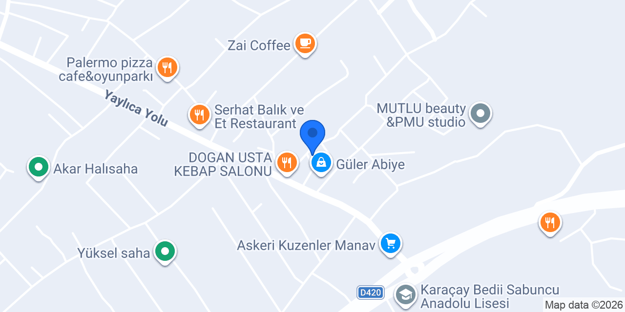 PARLAK TEKEL SHOP konumu