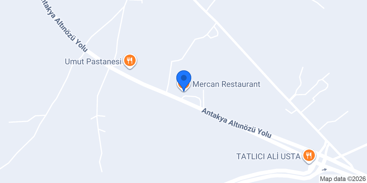 Mercan Restaurant konumu