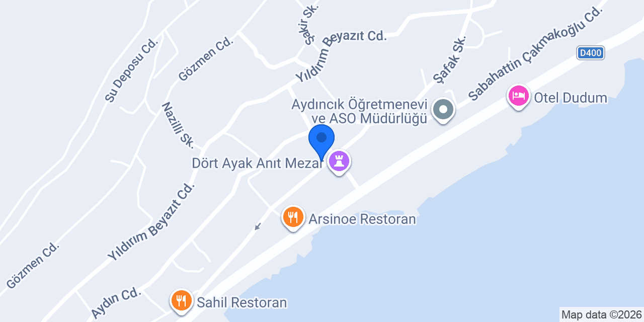 Aydıncık Mal Müdürlüğü konumu