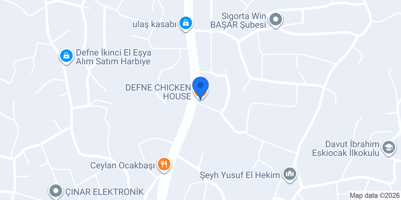 DEFNE CHICKEN HOUSE konumu