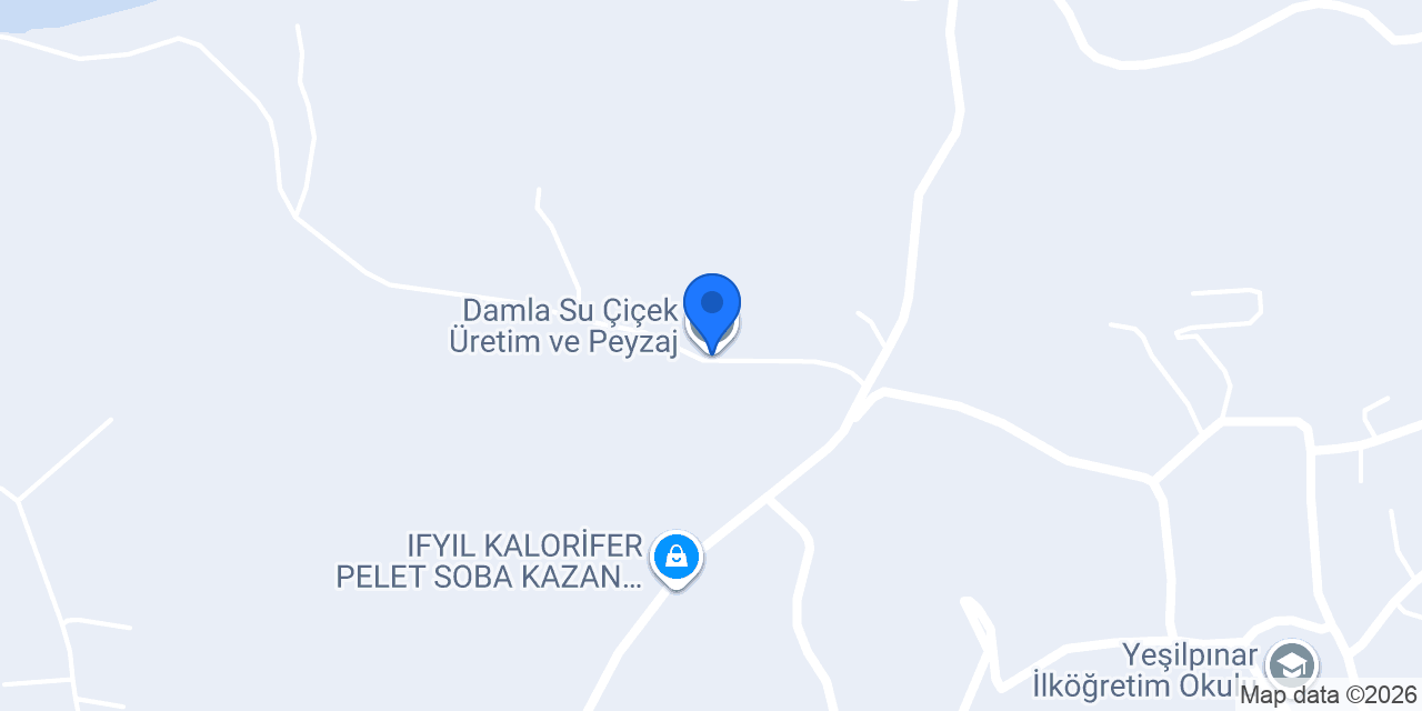 Damla Su Çiçek Üretim ve Peyzaj konumu