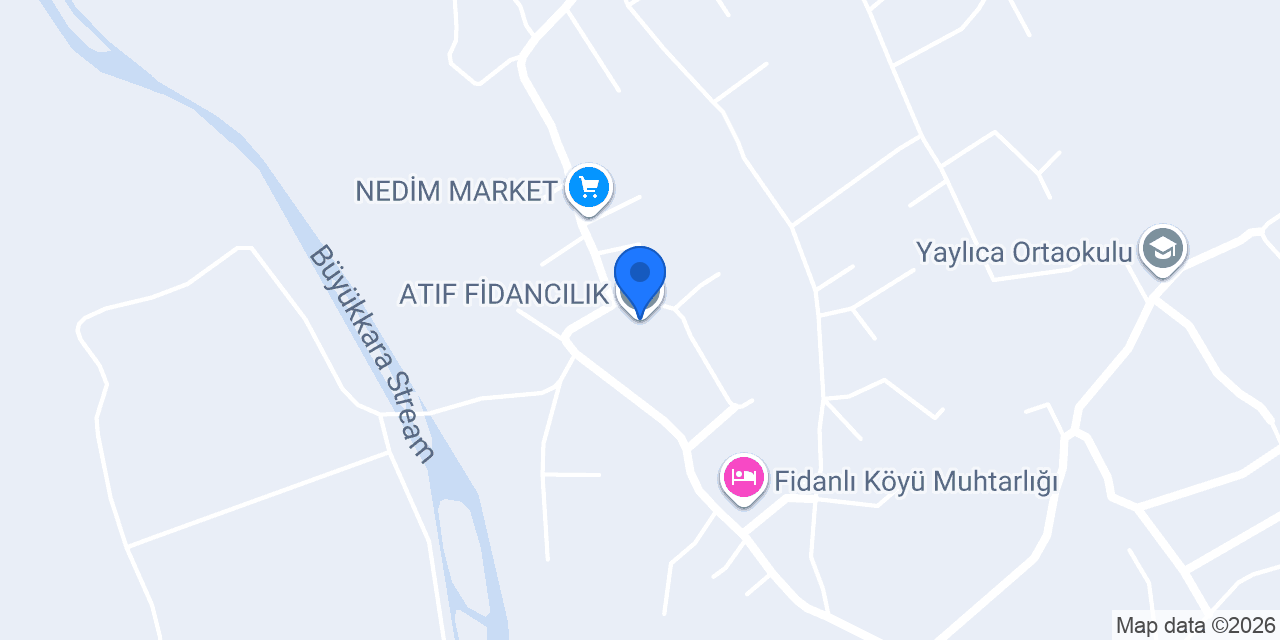 ATIF FİDANCILIK konumu